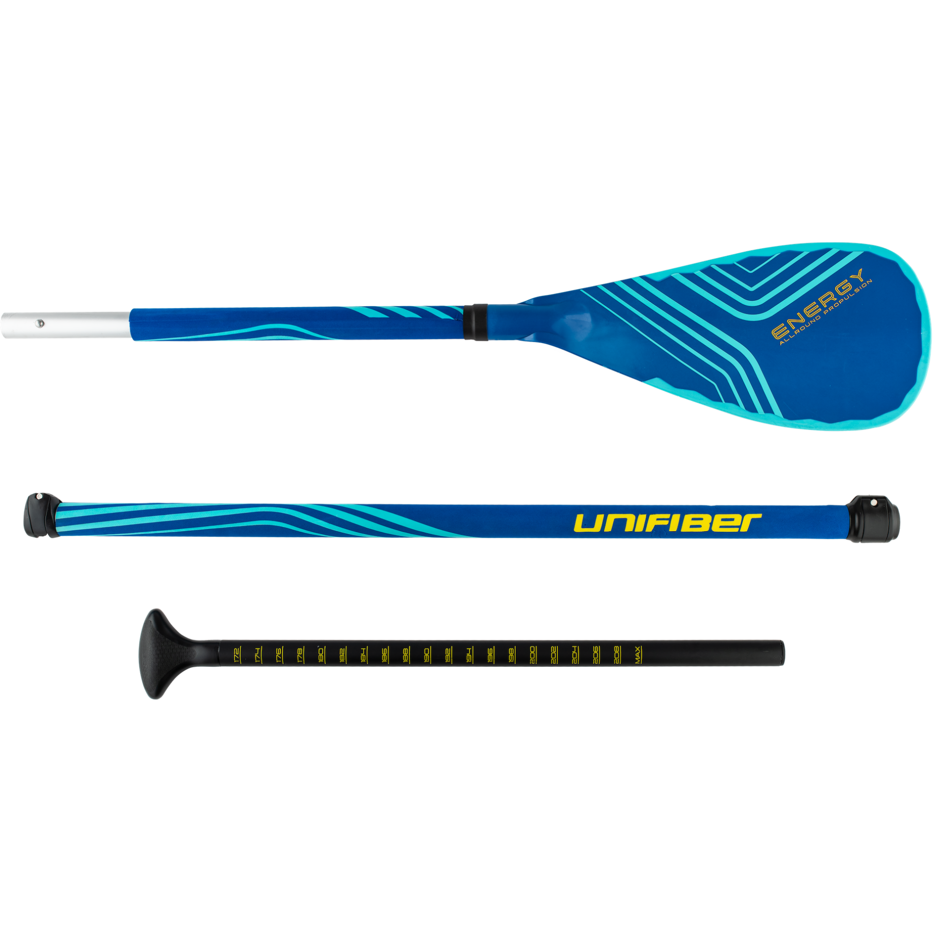 Energy Aluminium SUP Paddle 3PC Paddles Unifiber