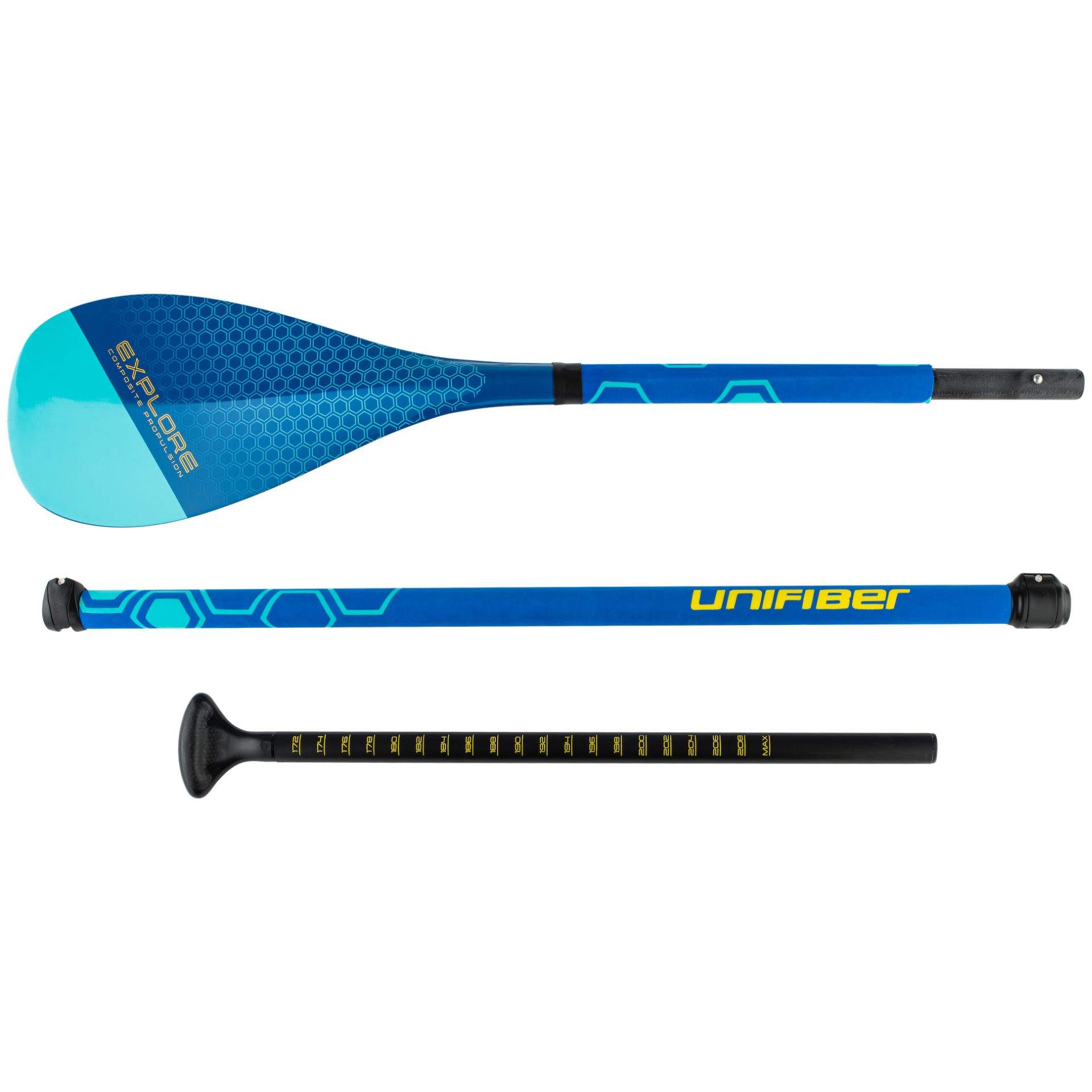 Explore Glass SUP Paddle 3 PC Paddles Unifiber