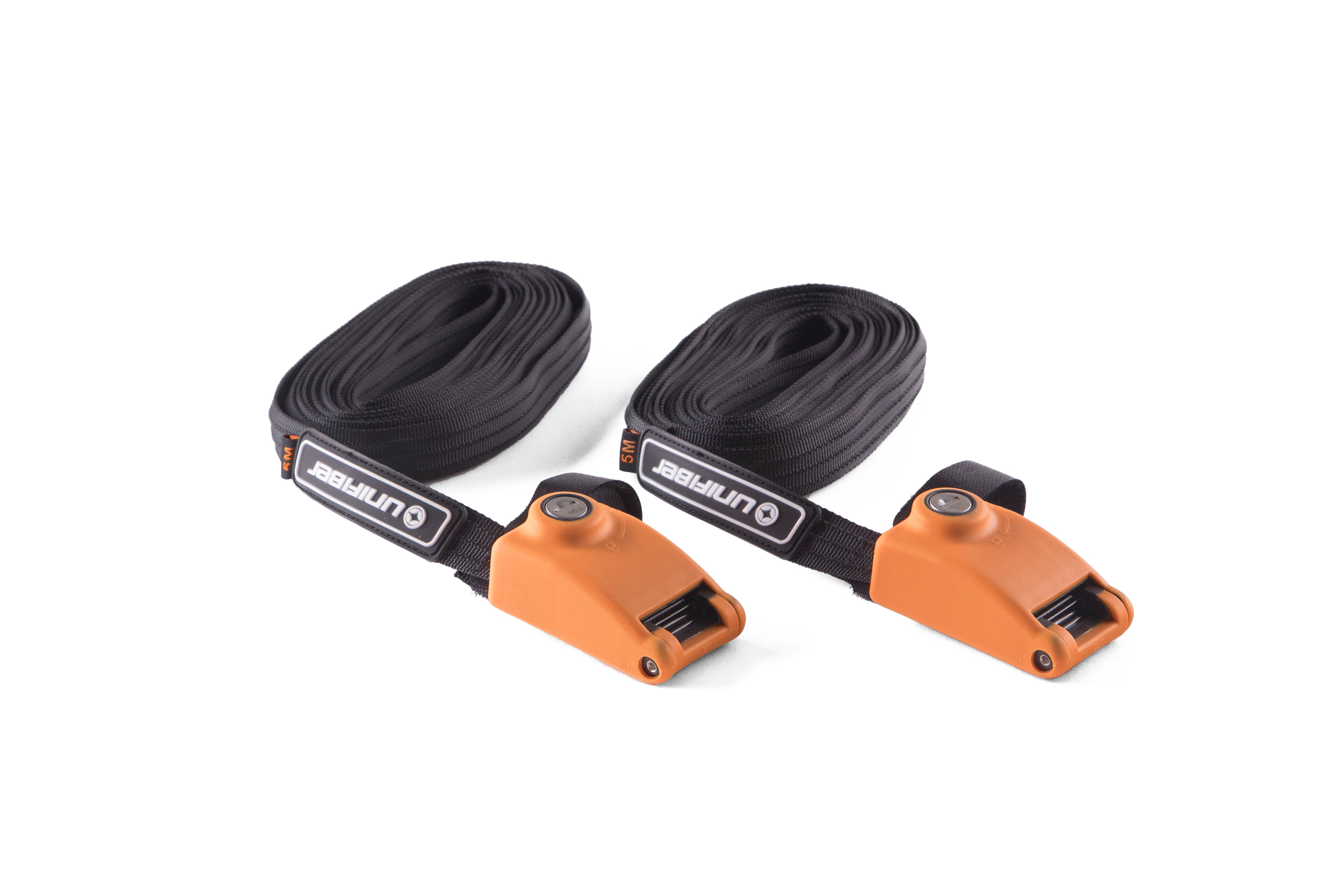 Lockable Steel Reinforced Tie-Down Straps 5m x 24mm (Set) Travel Accessories Unifiber
