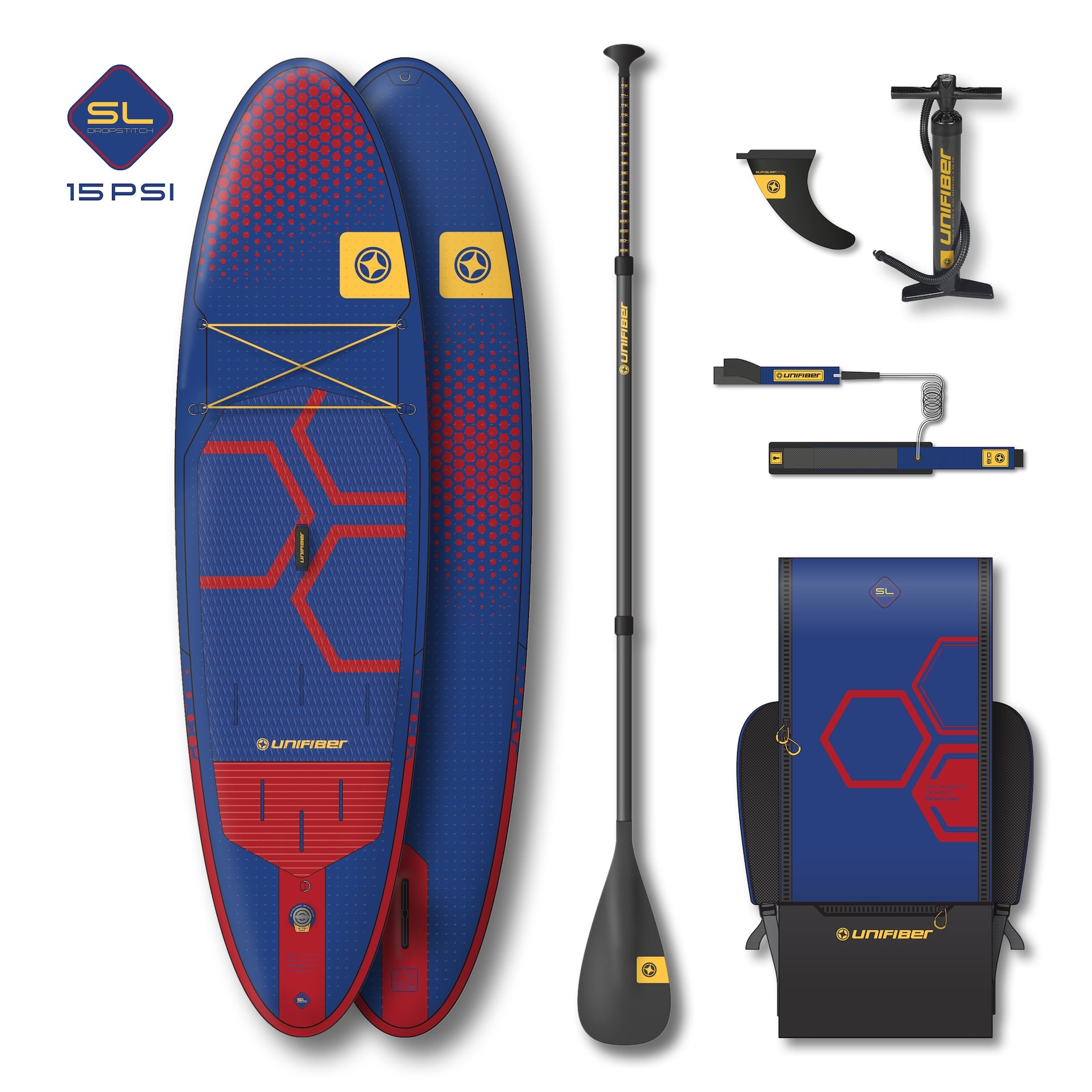Energy Allround iSup 10'7" SL incl. Paddle & Leash Inflatable SUP Unifiber