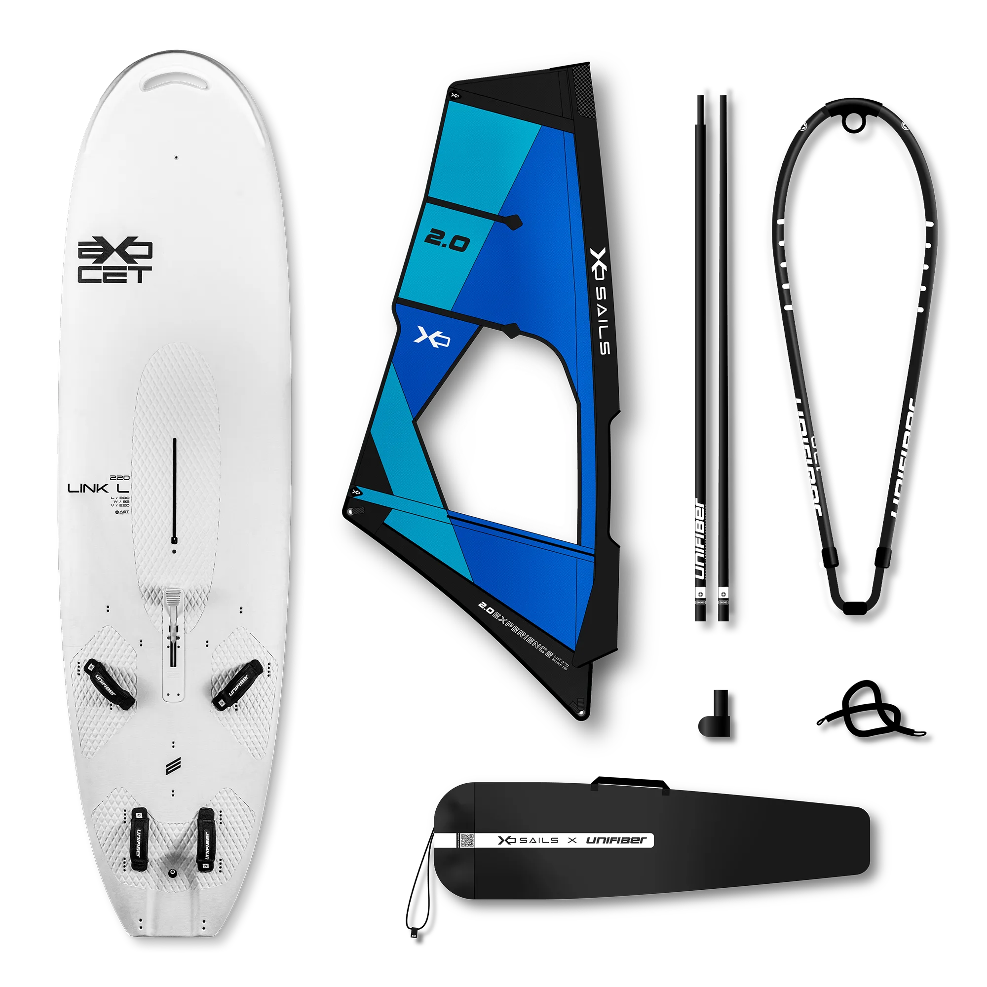 Exocet Link V5 AST M & XO Sails Experience TR Rig ALU 2.0 — 1