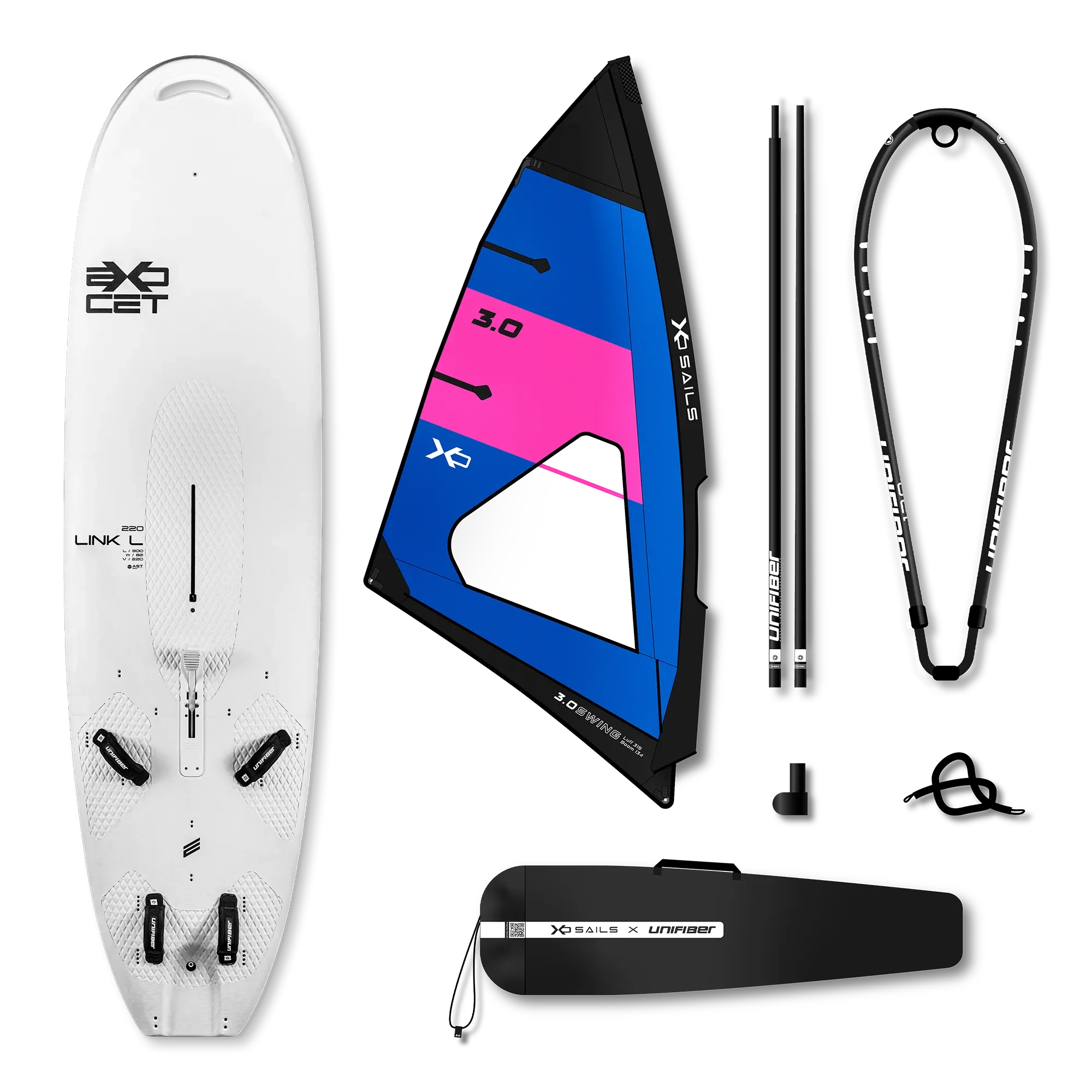 Exocet Link V5 AST M & XO Sails Swing Rig EPX 3.0 — 1