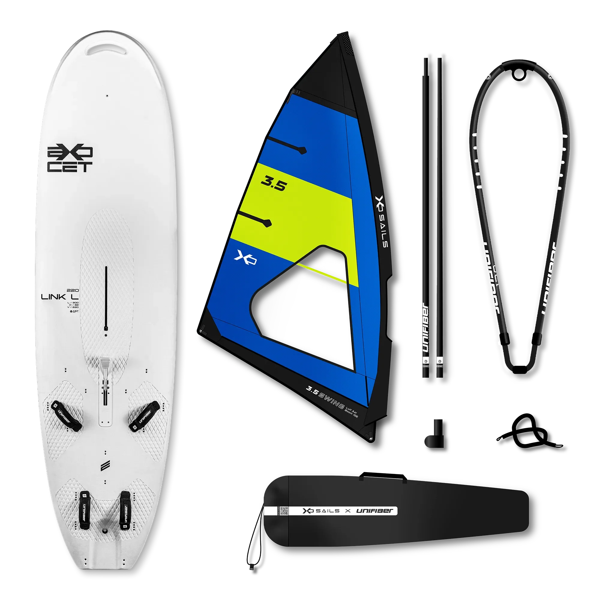 Exocet Link V5 AST M & XO Sails Swing Rig EPX 3.5 — 1