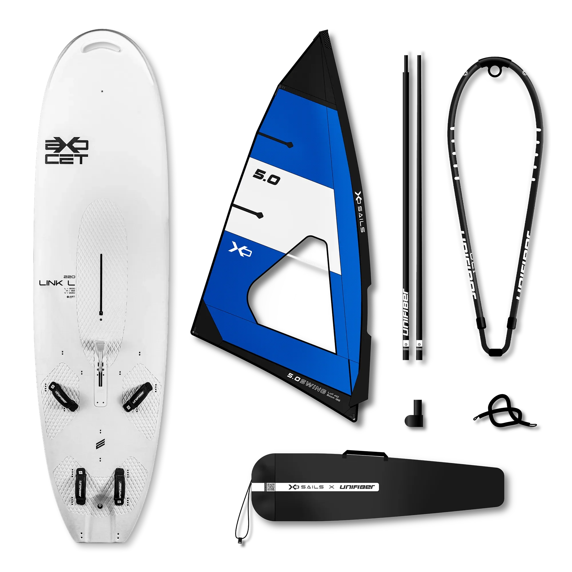 Exocet Link V5 AST M & XO Sails Swing Rig EPX 5.0 — 1
