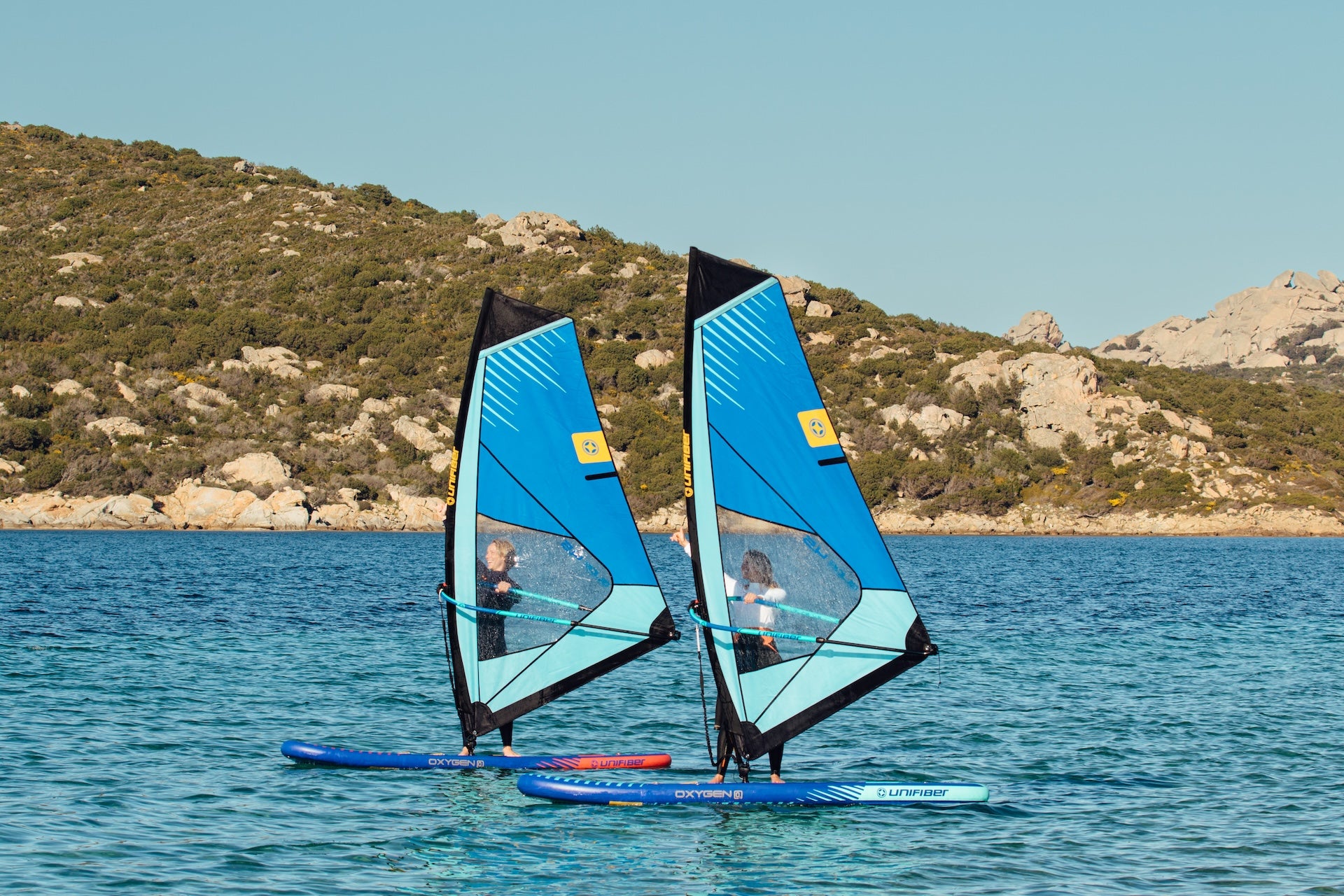 Oxygen iWindSup SL 10'7" & Glide 5.5 Rig + Paddle + Leash Windsup Pack Unifiber