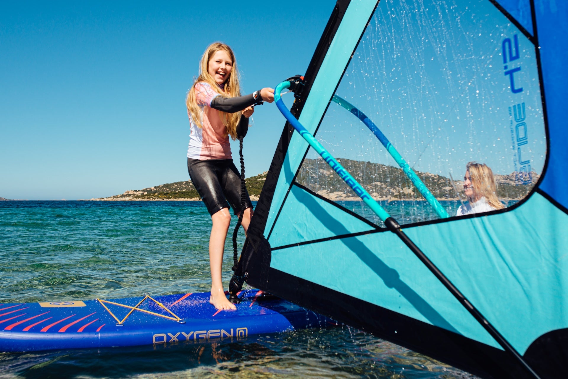 Oxygen iWindSup SL 10'7" & Glide 3.5 Rig + Paddle + Leash Windsup Pack Unifiber