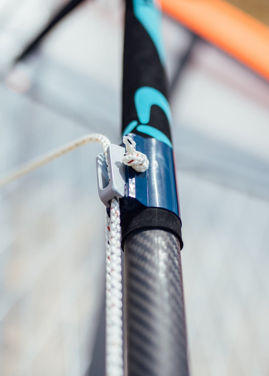 2x Clamcleat CL244/S7 Graphite Grey Strap, 4x Screws,4x Rub Boom Outhaul Systems Unifiber