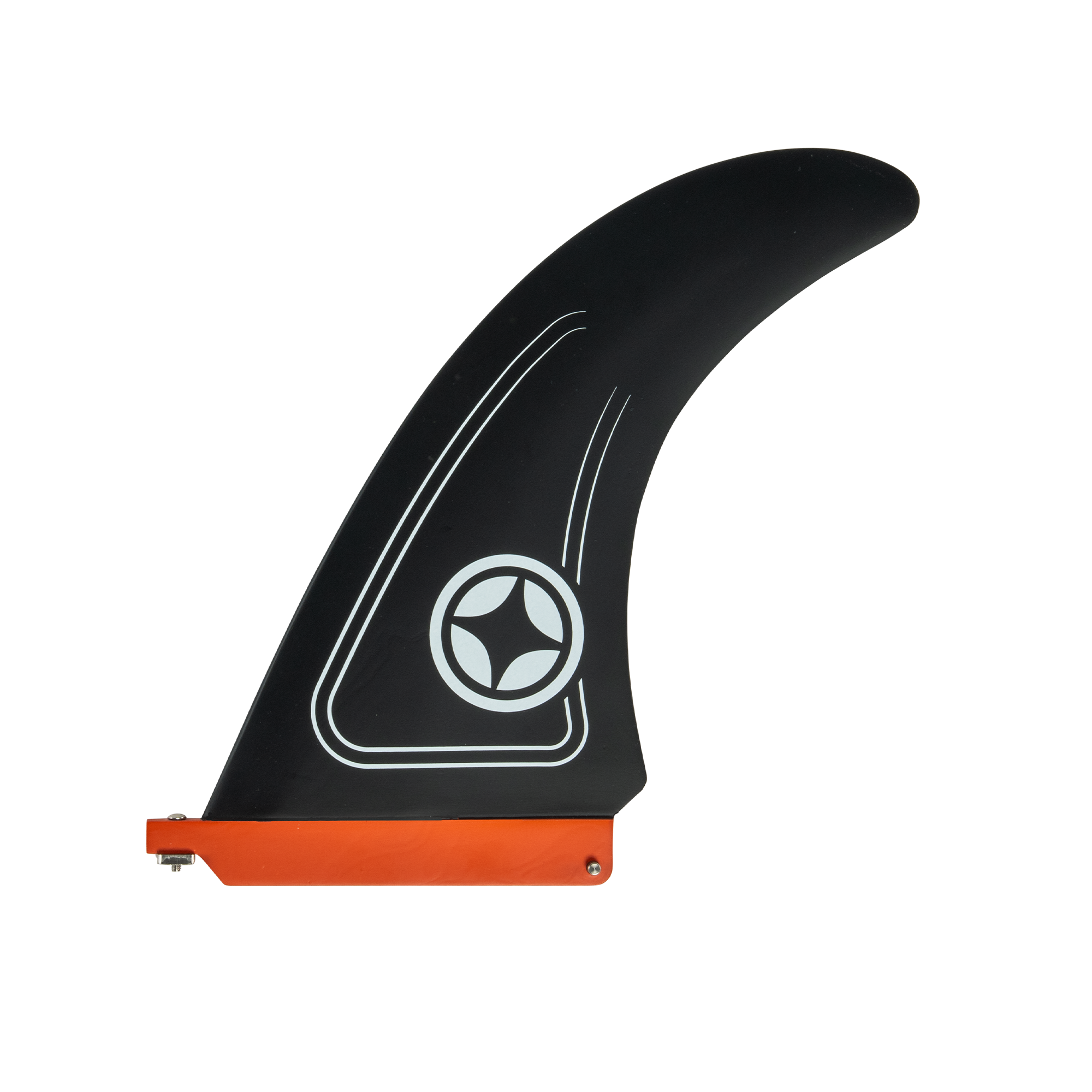 a windsurfing wave fin with a us box system