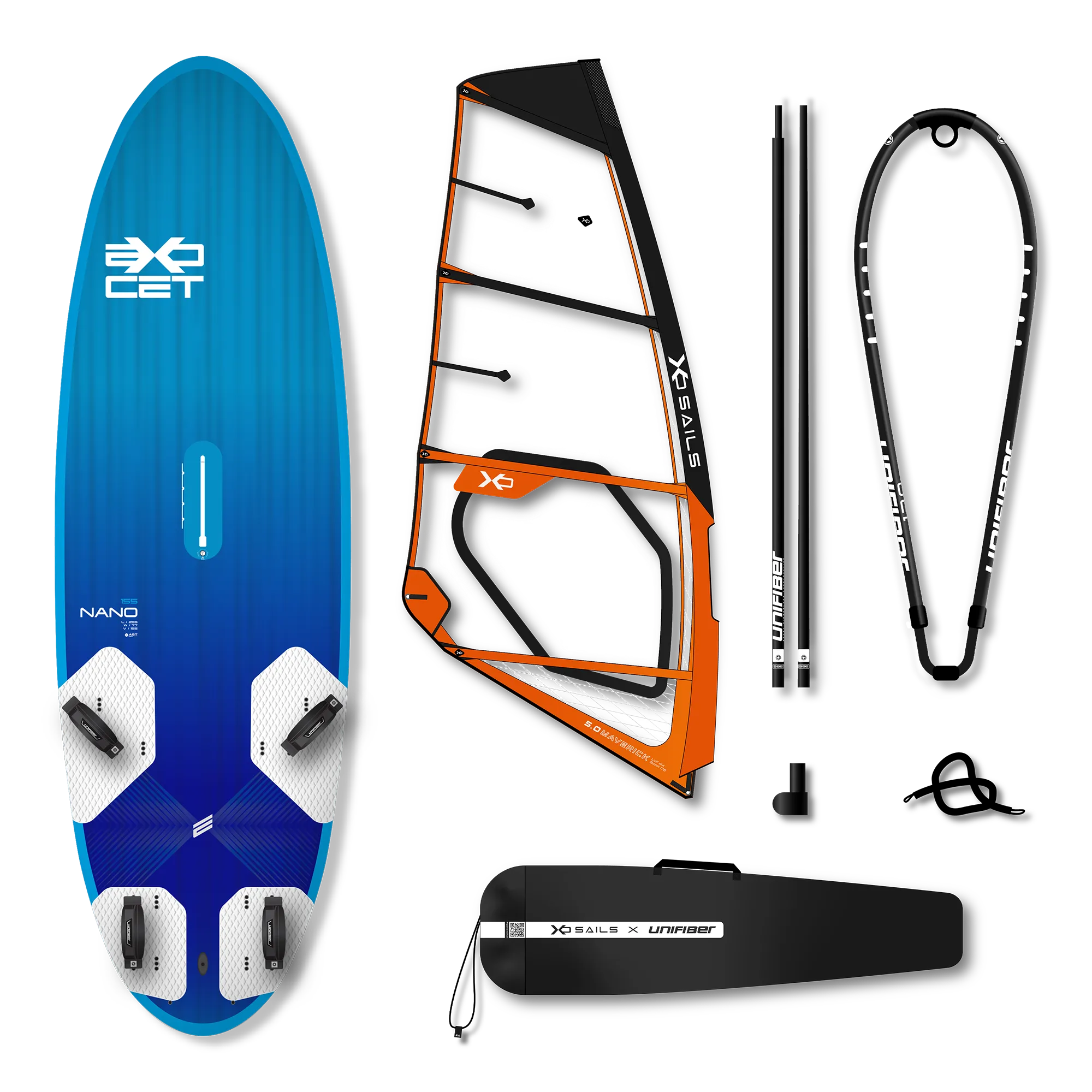 Exocet Nano V4 AST 155 & XO Sails Maverick Rig 5.0 — 1