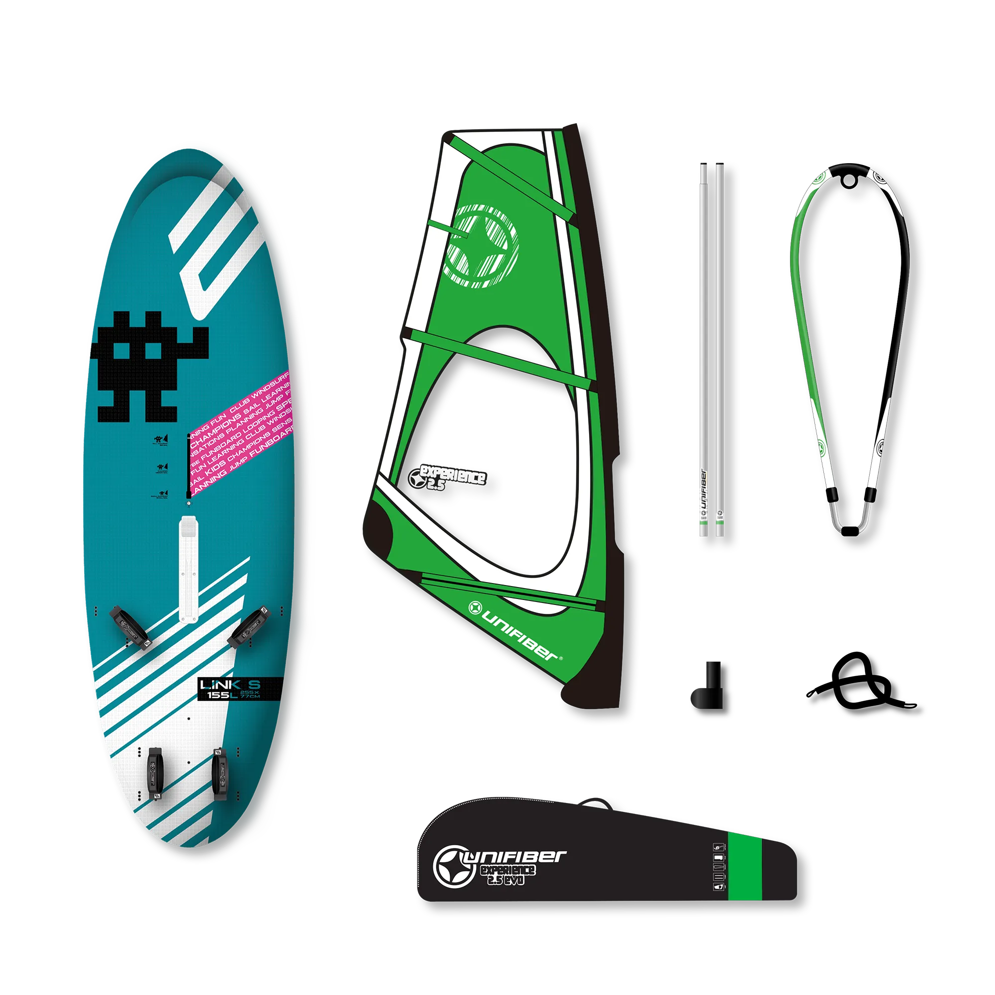 Exocet Link V4 AST S & Unifiber Experience EVO Dacron Rig 2.5 — 1