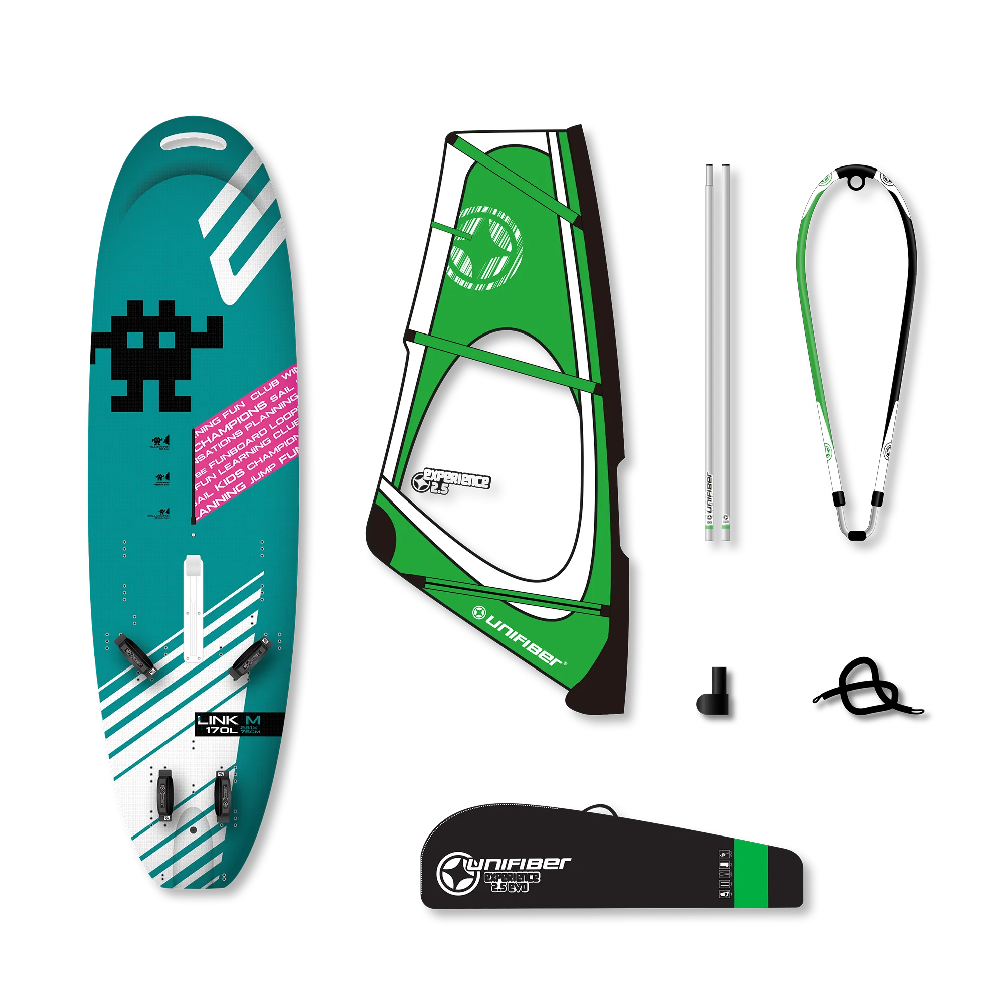 Exocet Link V4 AST M & Unifiber Experience EVO Dacron Rig 2.5 — 1