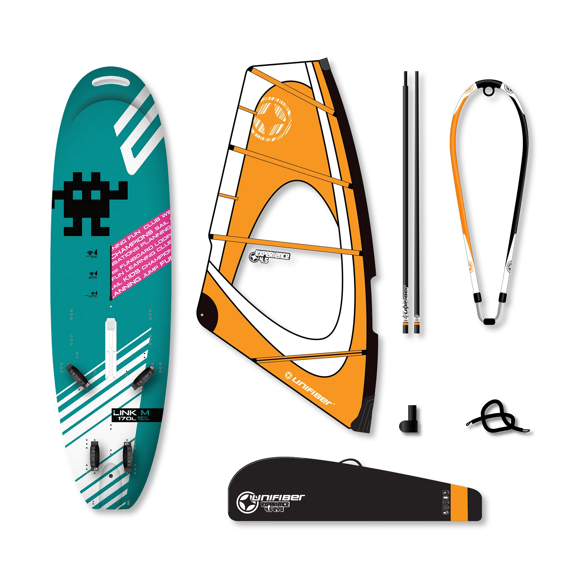 Exocet Link V4 AST M & Unifiber Experience EVO Dacron Rig 4.5 — 1