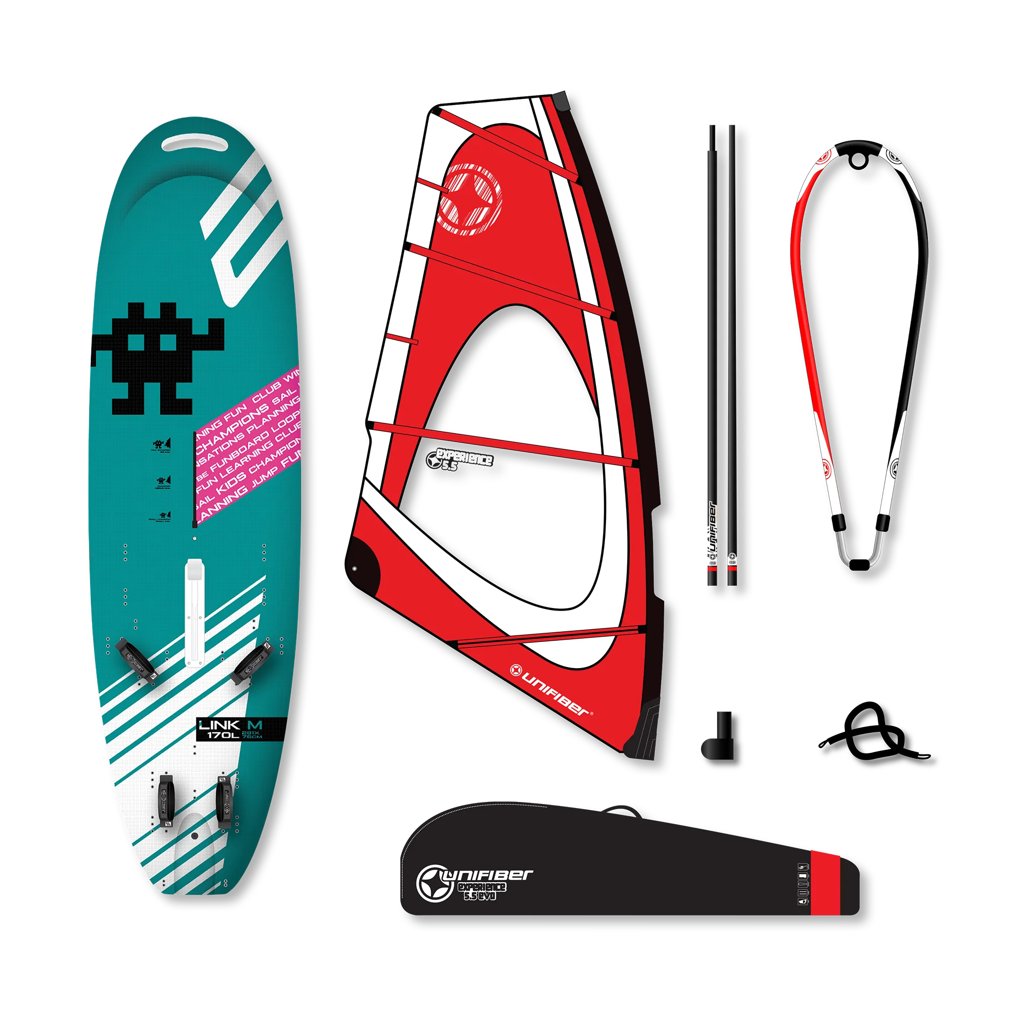 Exocet Link V4 AST M & Unifiber Experience EVO Dacron Rig 5.5 — 1