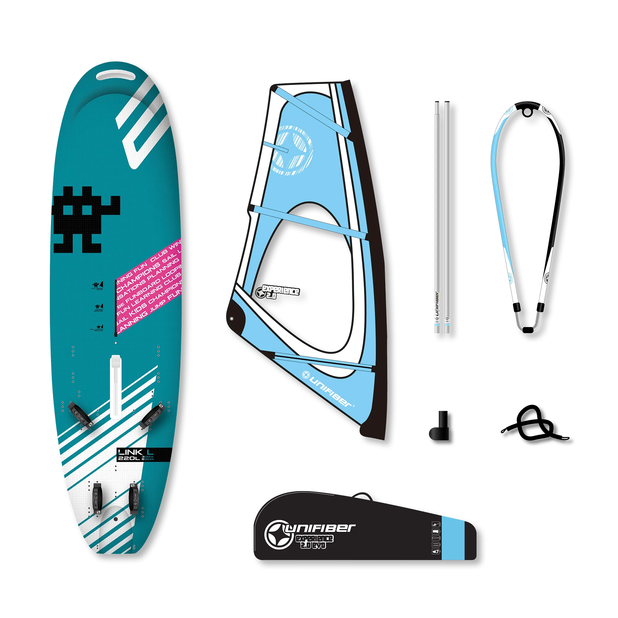 Exocet Link V4 AST L & Unifiber Experience EVO Dacron Rig 2.0 — 1