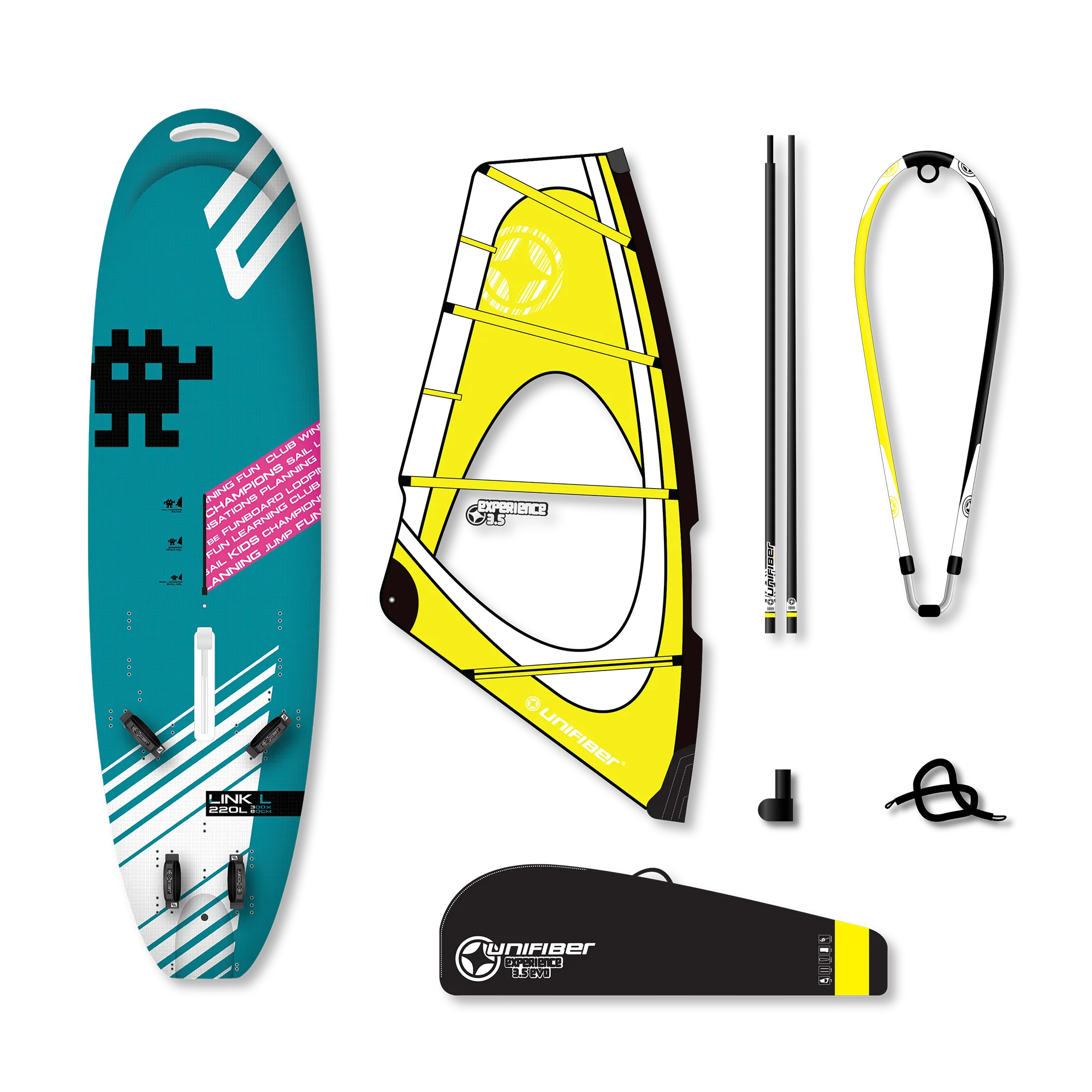 Exocet Link V4 AST L & Unifiber Experience EVO Dacron Rig 3.5 — 1