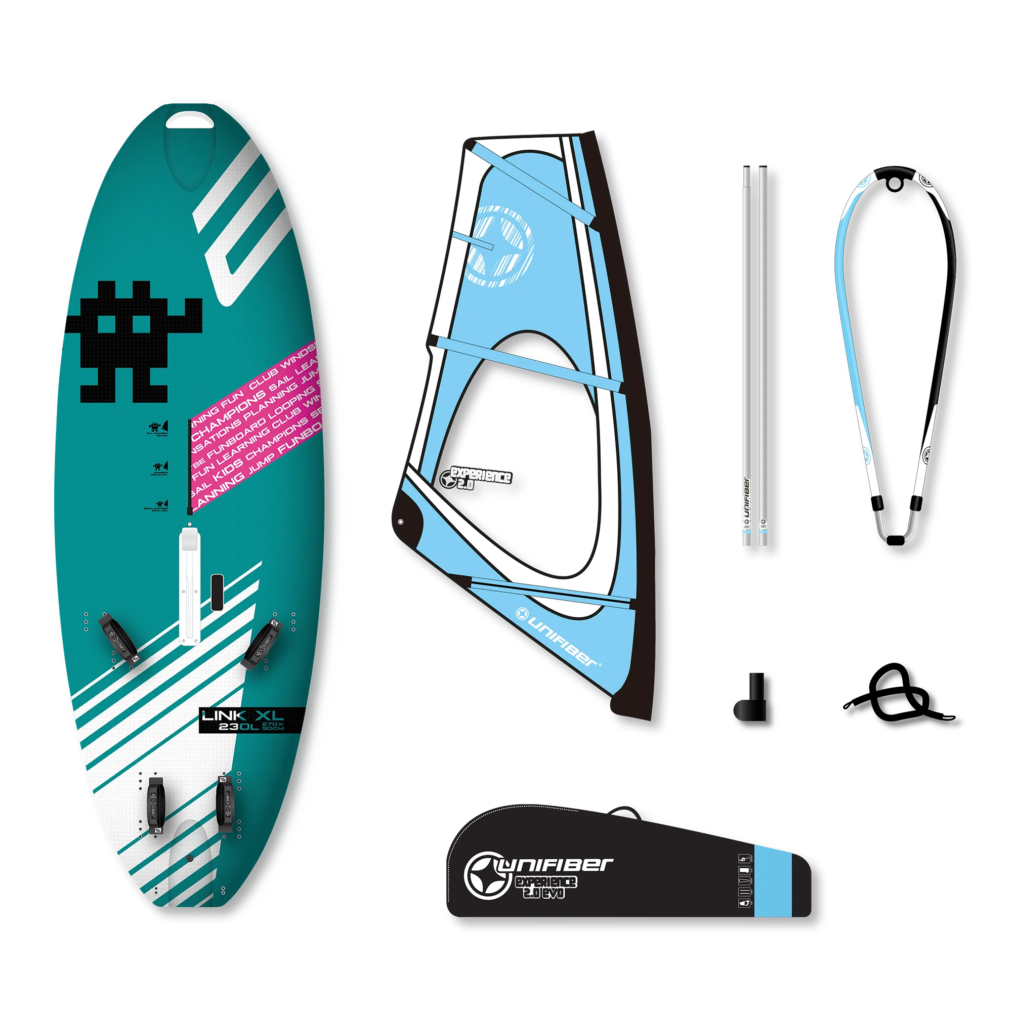 Exocet Link V4 AST XL & Unifiber Experience EVO Dacron Rig 2.0 — 1