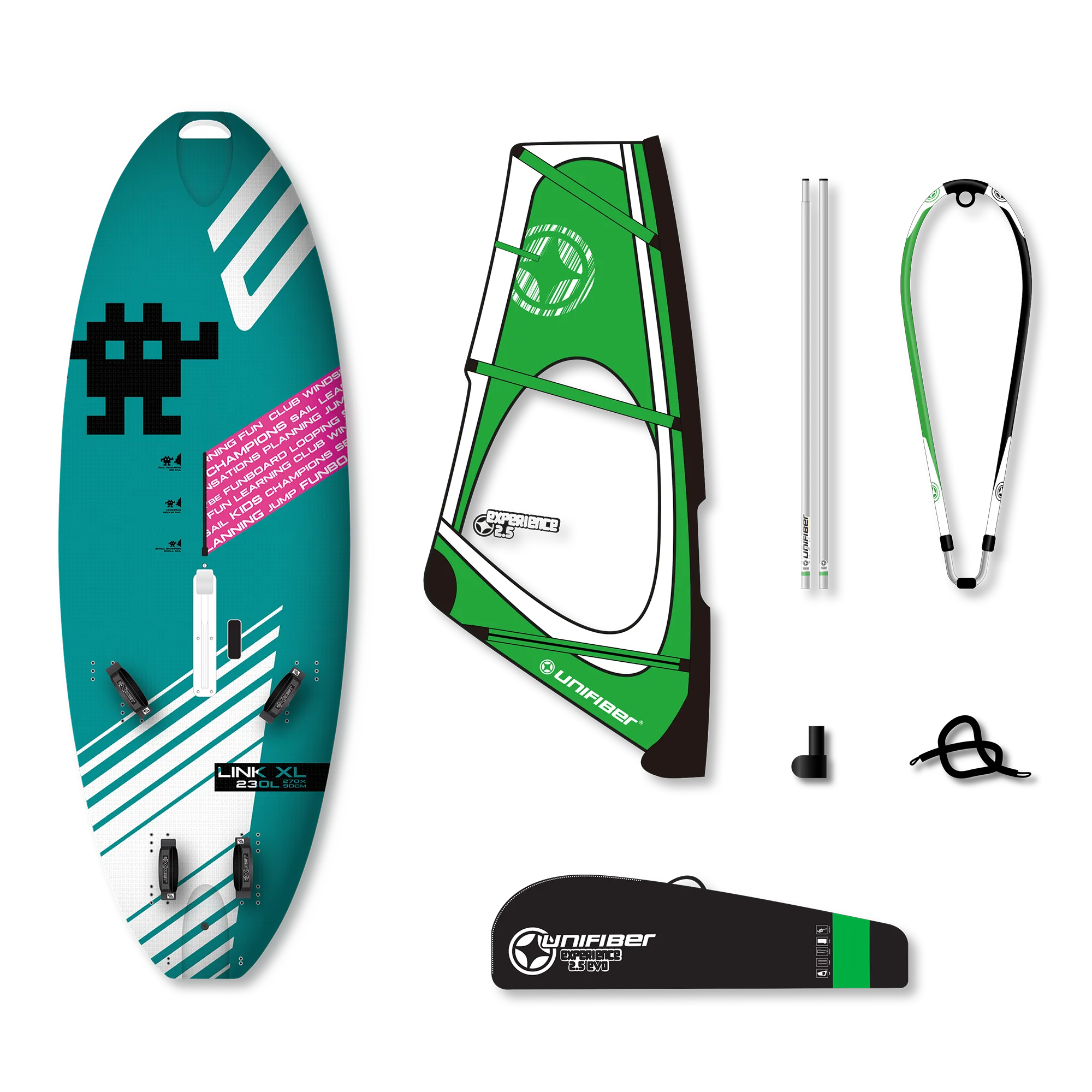 Exocet Link V4 AST XL & Unifiber Experience EVO Dacron Rig 2.5 — 1