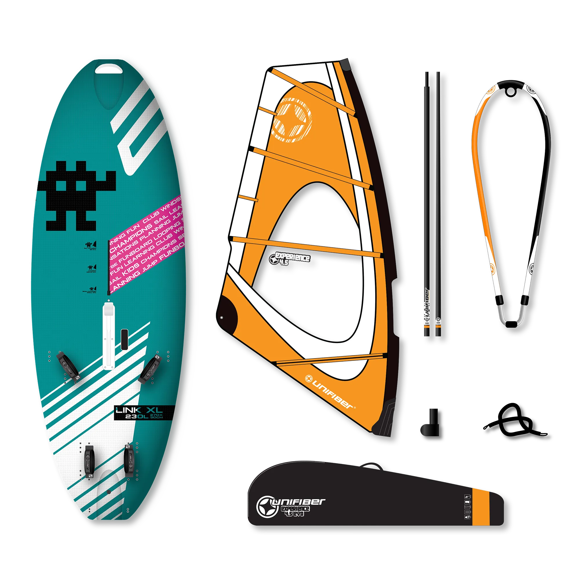 Exocet Link V4 AST XL & Unifiber Experience EVO Dacron Rig 4.5 — 1