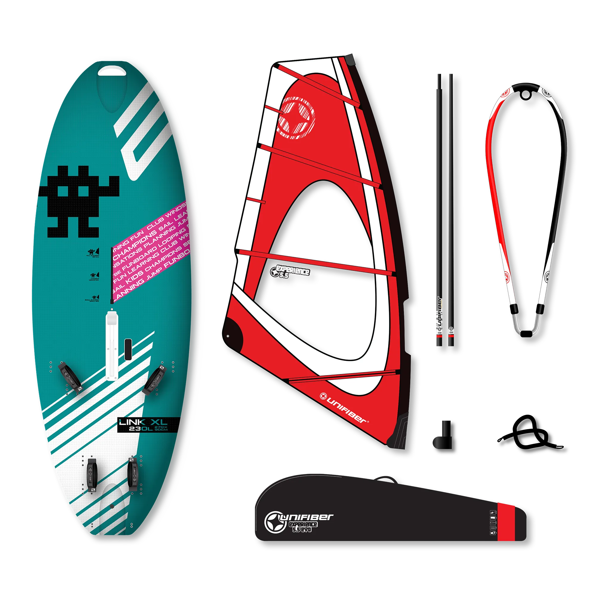 Exocet Link V4 AST XL & Unifiber Experience EVO Dacron Rig 5.5 — 1