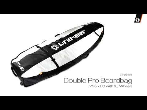 Double Pro Boardbag 255 x 80 with XL Wheels Boardbags Unifiber
