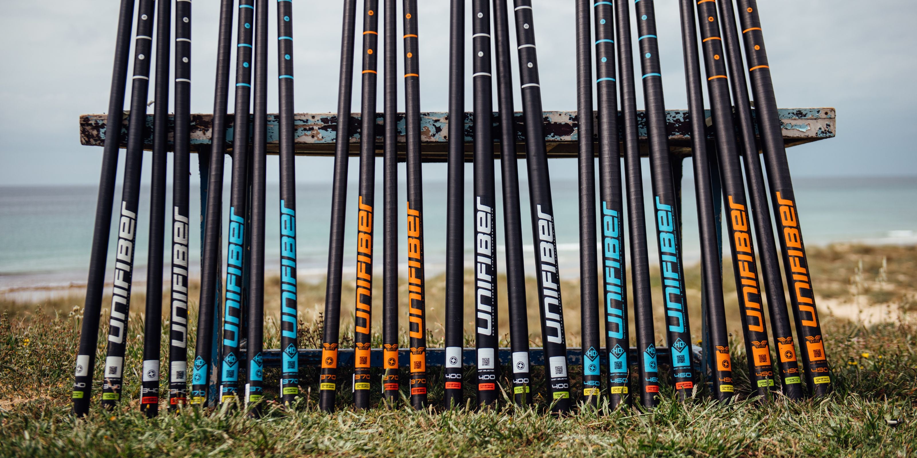 a range of windsurfing masts