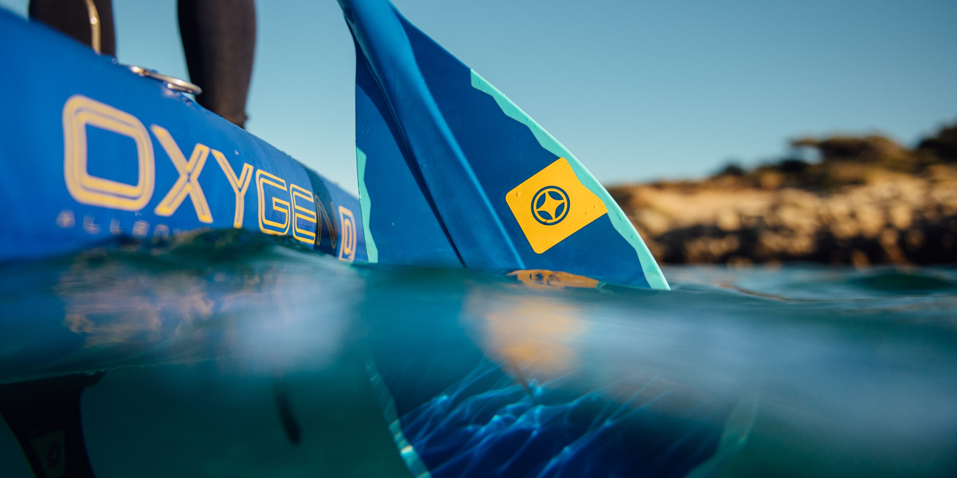 SUP Paddle in clear water 