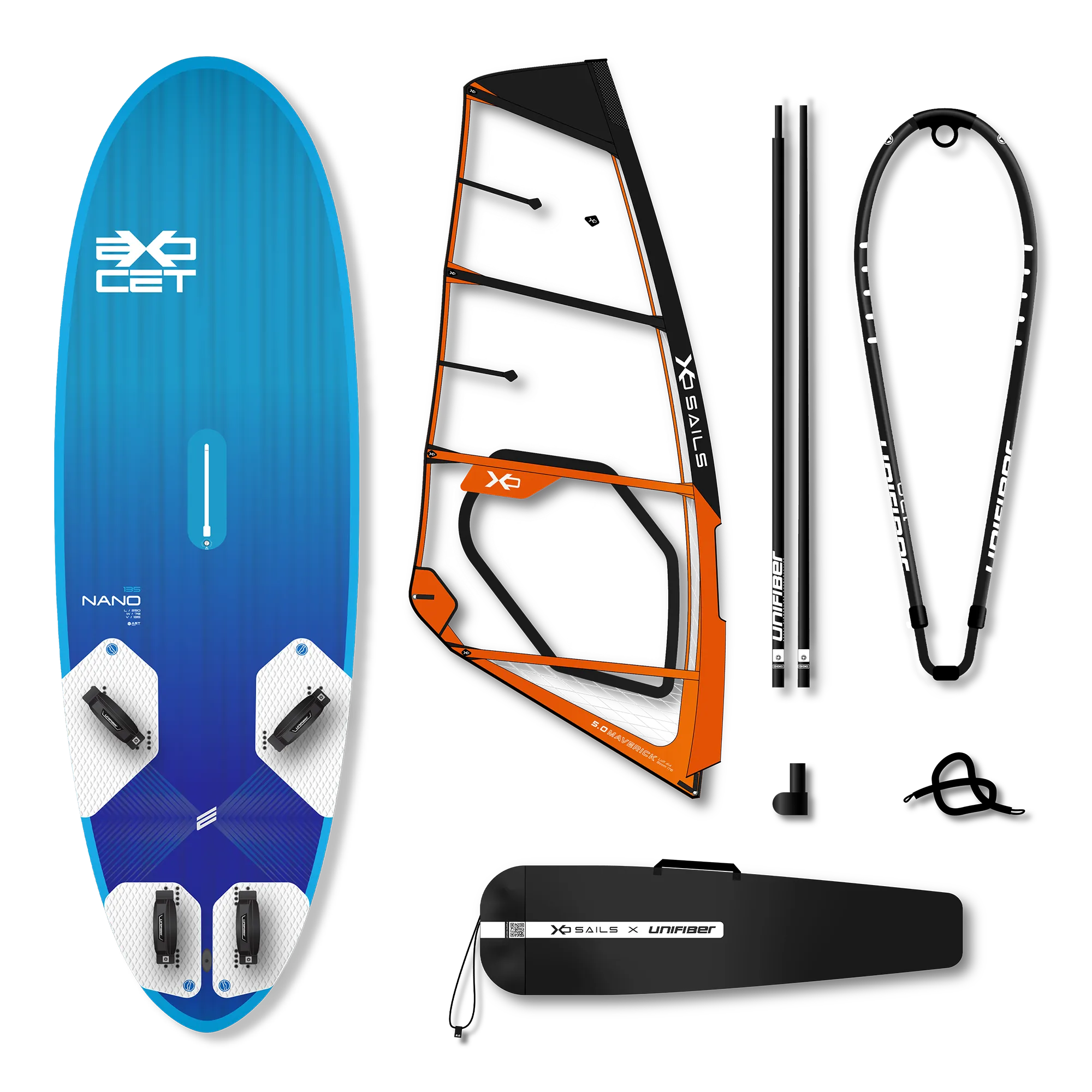 Exocet Nano V4 AST 135 & XO Sails Maverick Rig 4.5 — 1