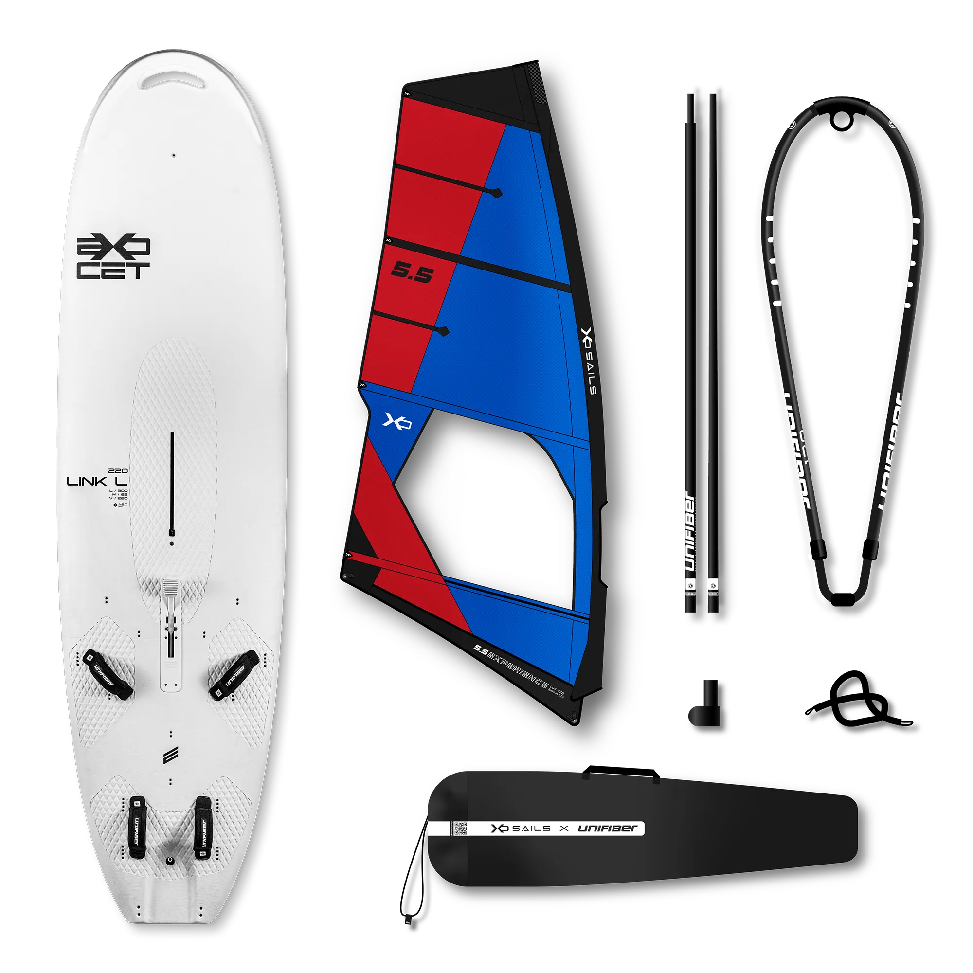 Exocet Link V5 AST M & XO Sails Experience TR Rig EPX 5.5 — 1