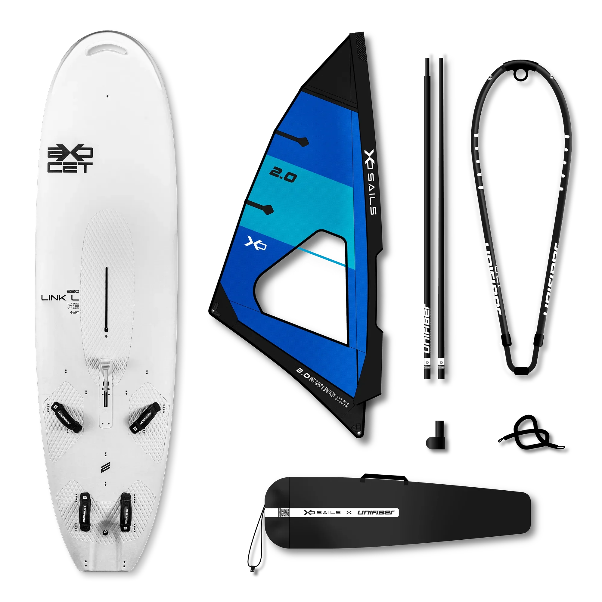 Exocet Link V5 AST M & XO Sails Swing Rig ALU 2.0 — 1