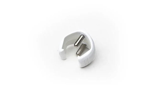 Double Pin Lock (Hard Plastic) - White