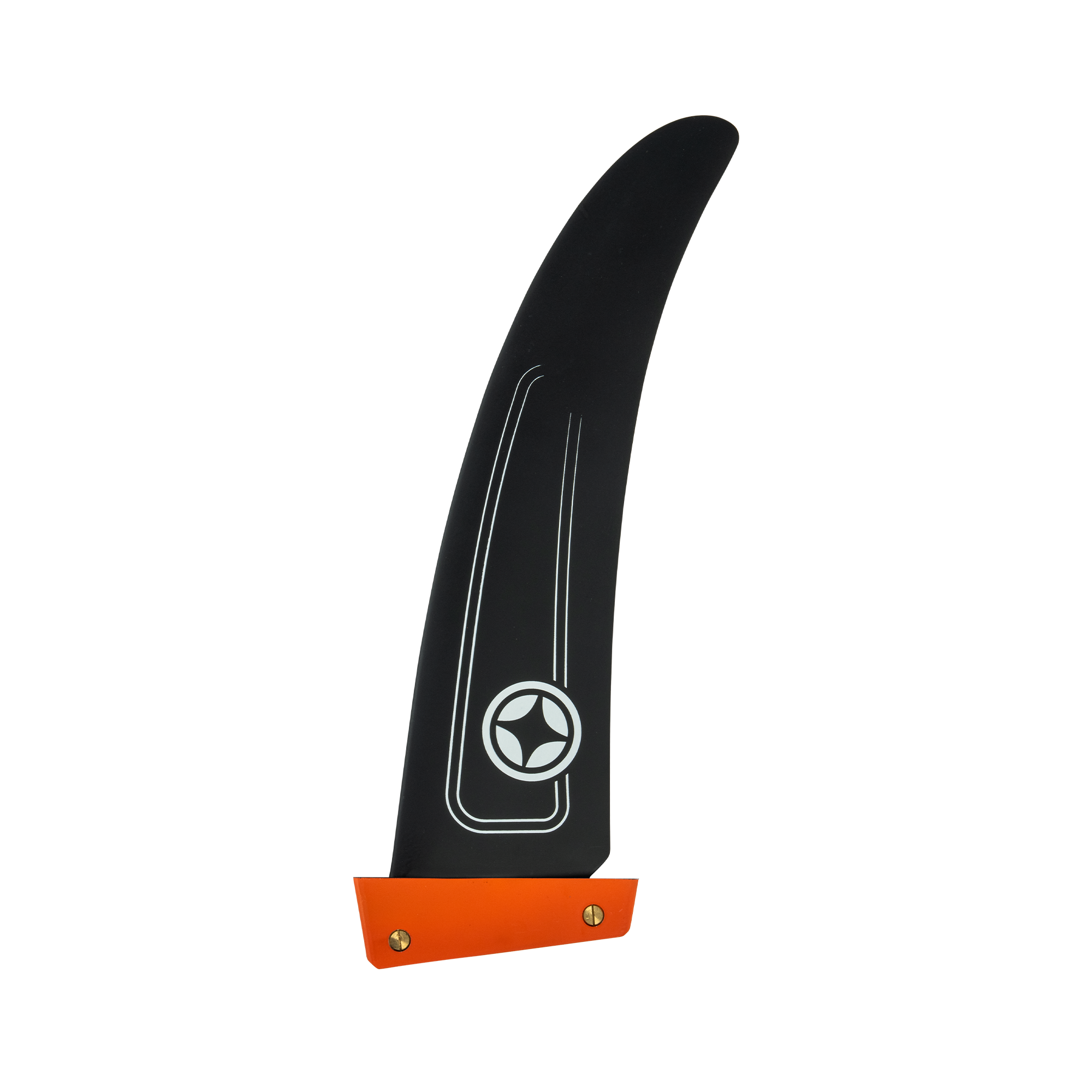 Windsurfing fin for freeride with tuttle box fin system 