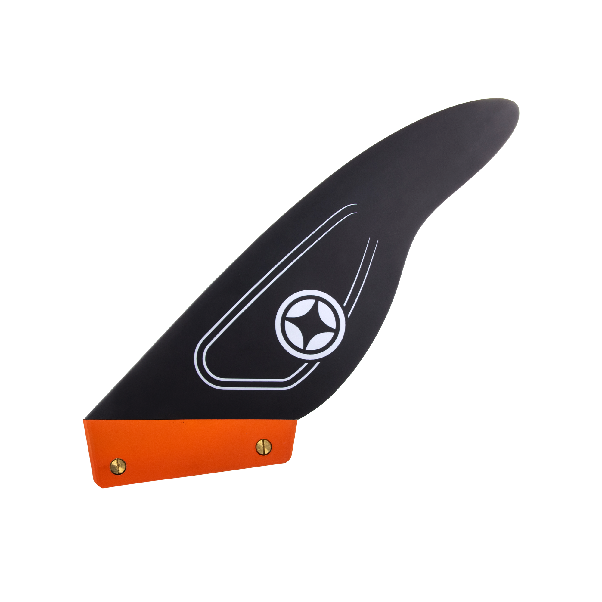 windsurfing fin with a tuttle box system and a shape made for windsurf spot with seaweed 