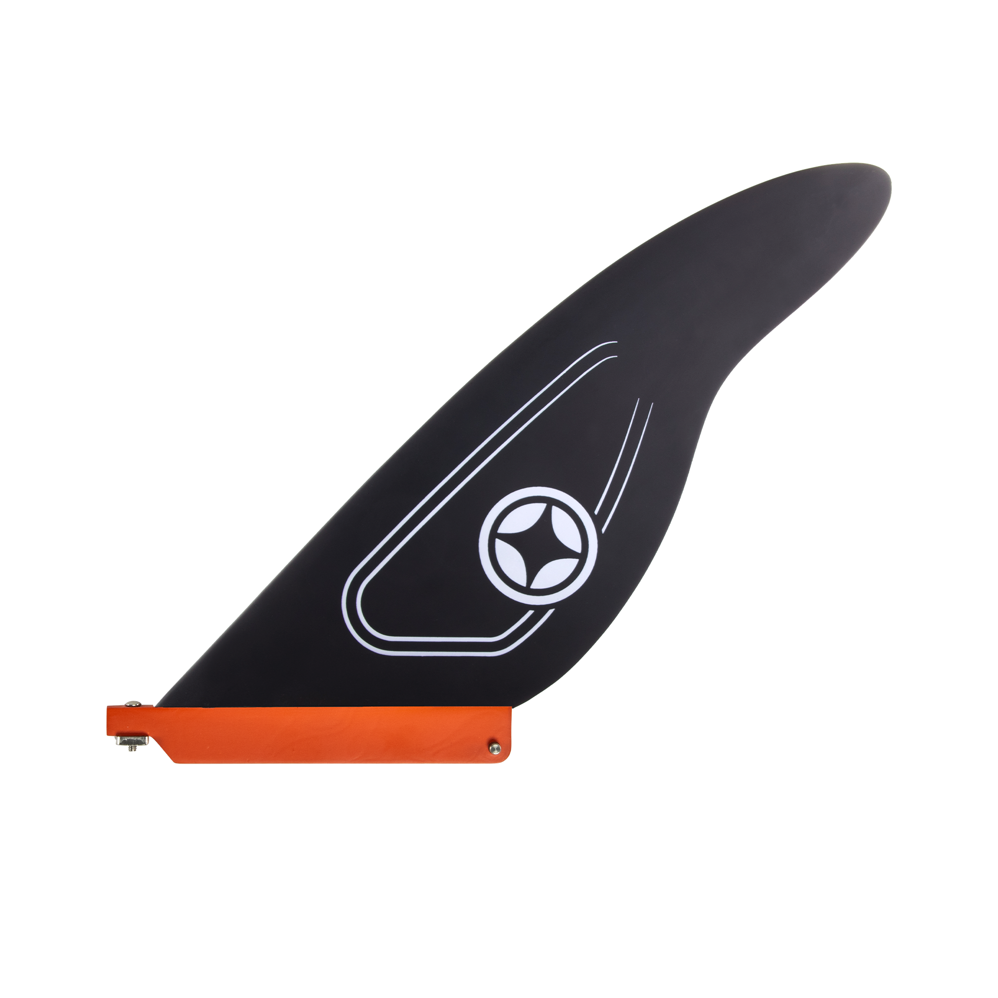 windsurfing fin with a us box system and a shape made for windsurf spot with seaweed 