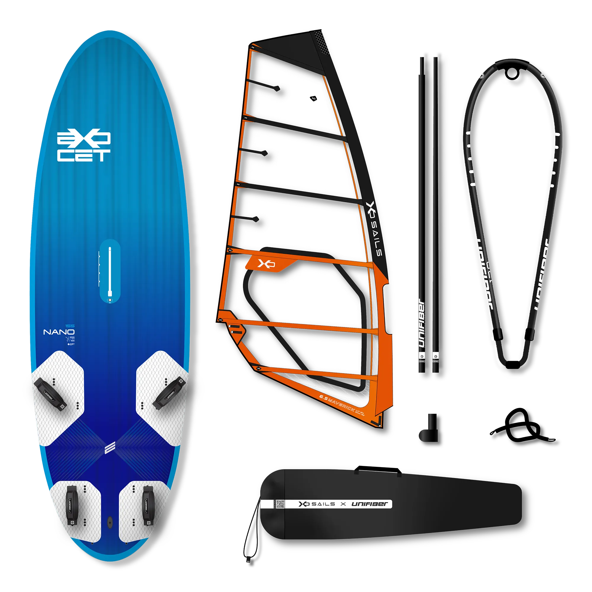 Exocet Nano V4 AST 155 & XO Sails Maverick Rig 6.5 — 1