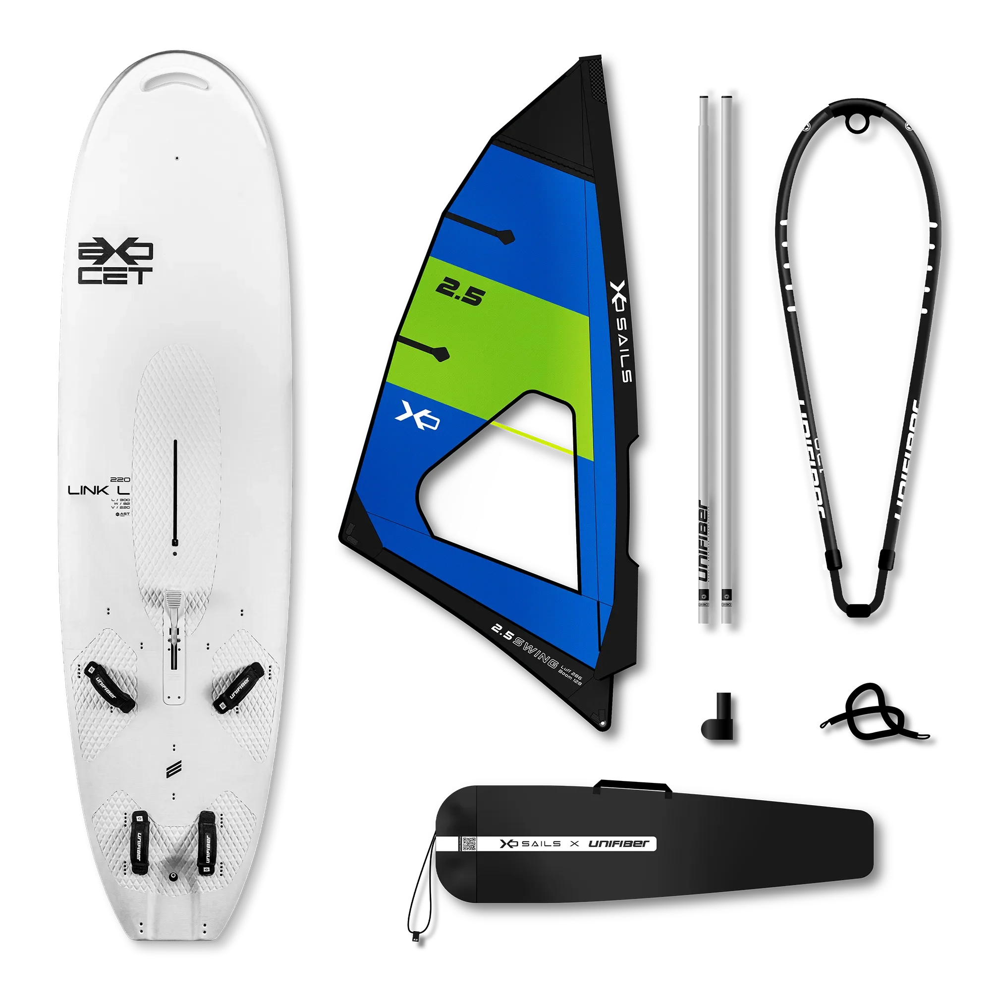 Exocet Link V5 AST L & XO Sails Swing Rig ALU 2.5 — 1