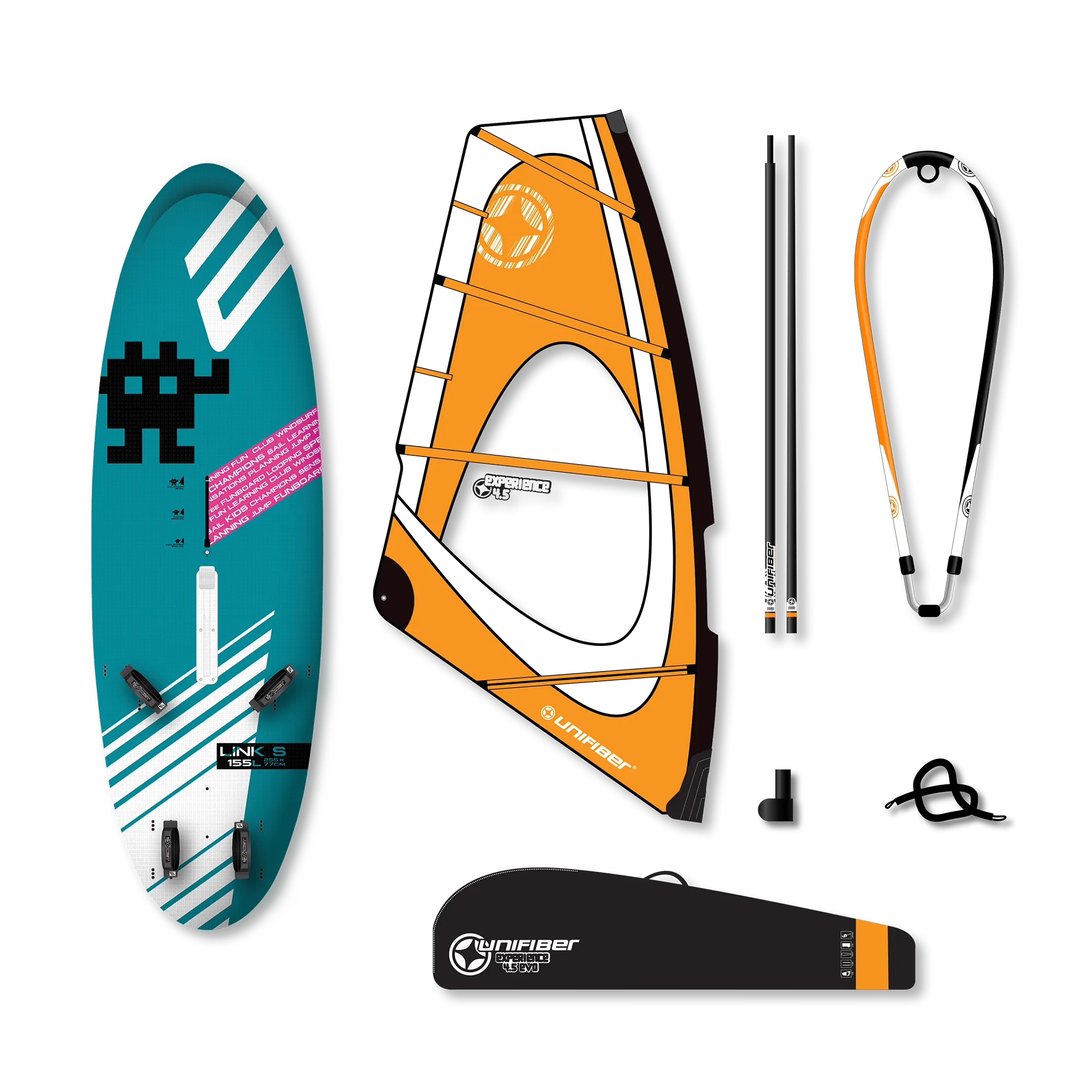Exocet Link V4 AST S & Unifiber Experience EVO Dacron Rig 4.5 — 1