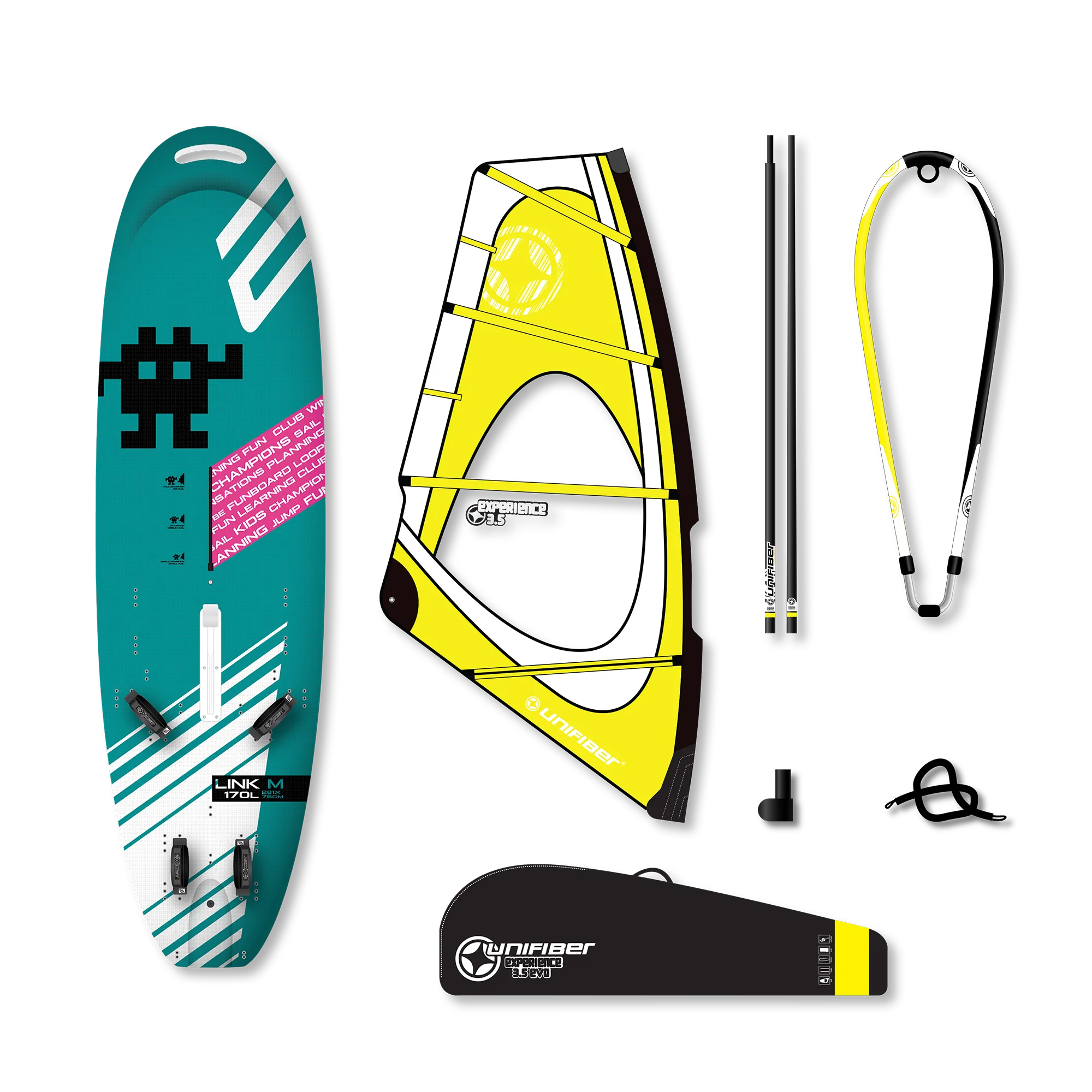 Exocet Link V4 AST M & Unifiber Experience EVO Dacron Rig 3.5 — 1