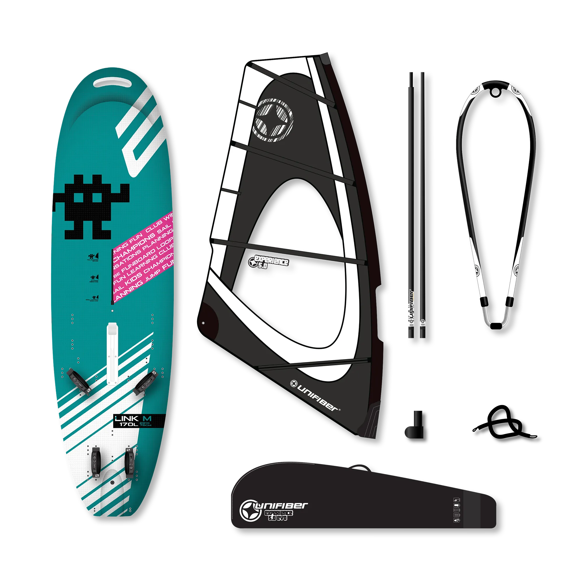 Exocet Link V4 AST M & Unifiber Experience EVO Dacron Rig 5.0 — 1