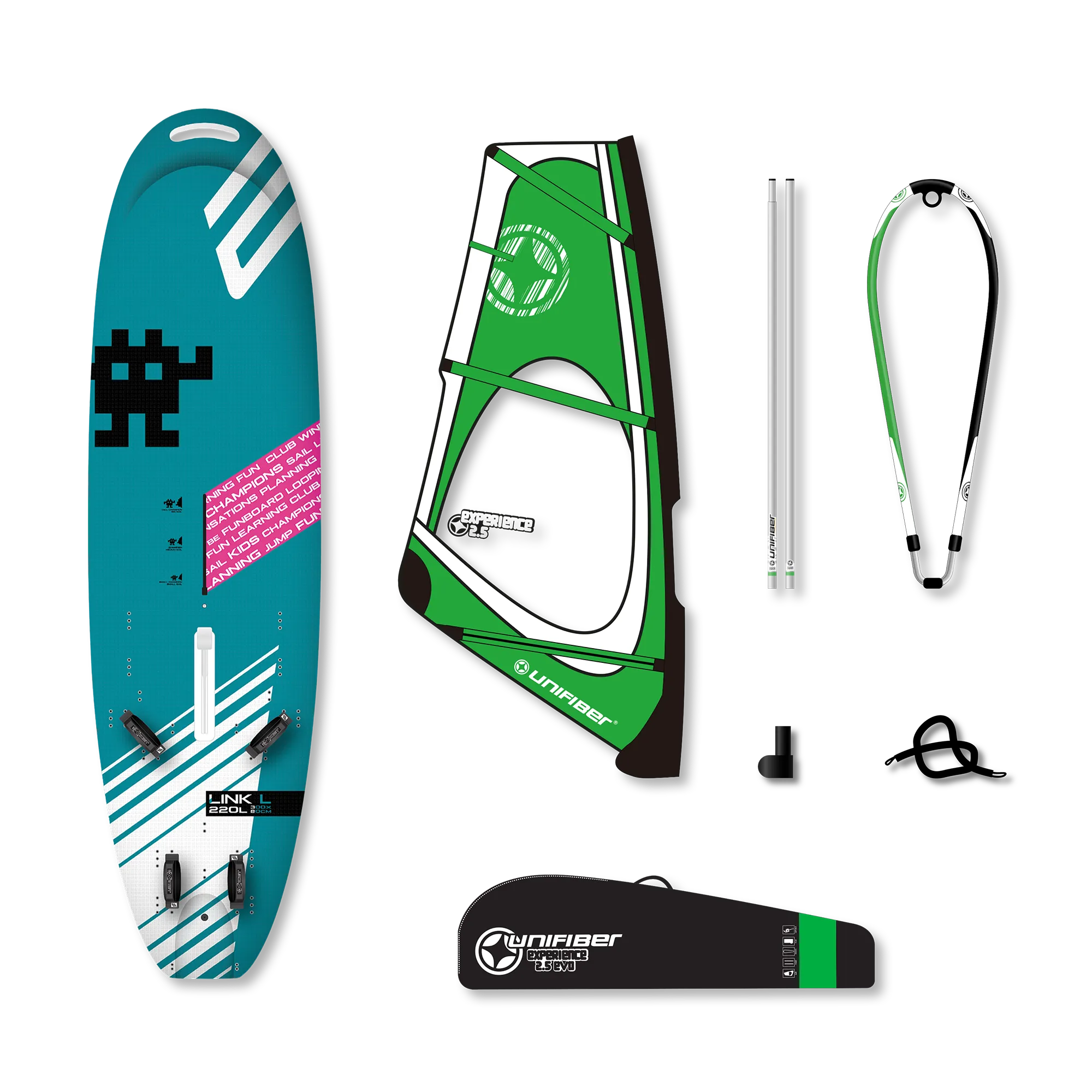 Exocet Link V4 AST L & Unifiber Experience EVO Dacron Rig 2.5 — 1