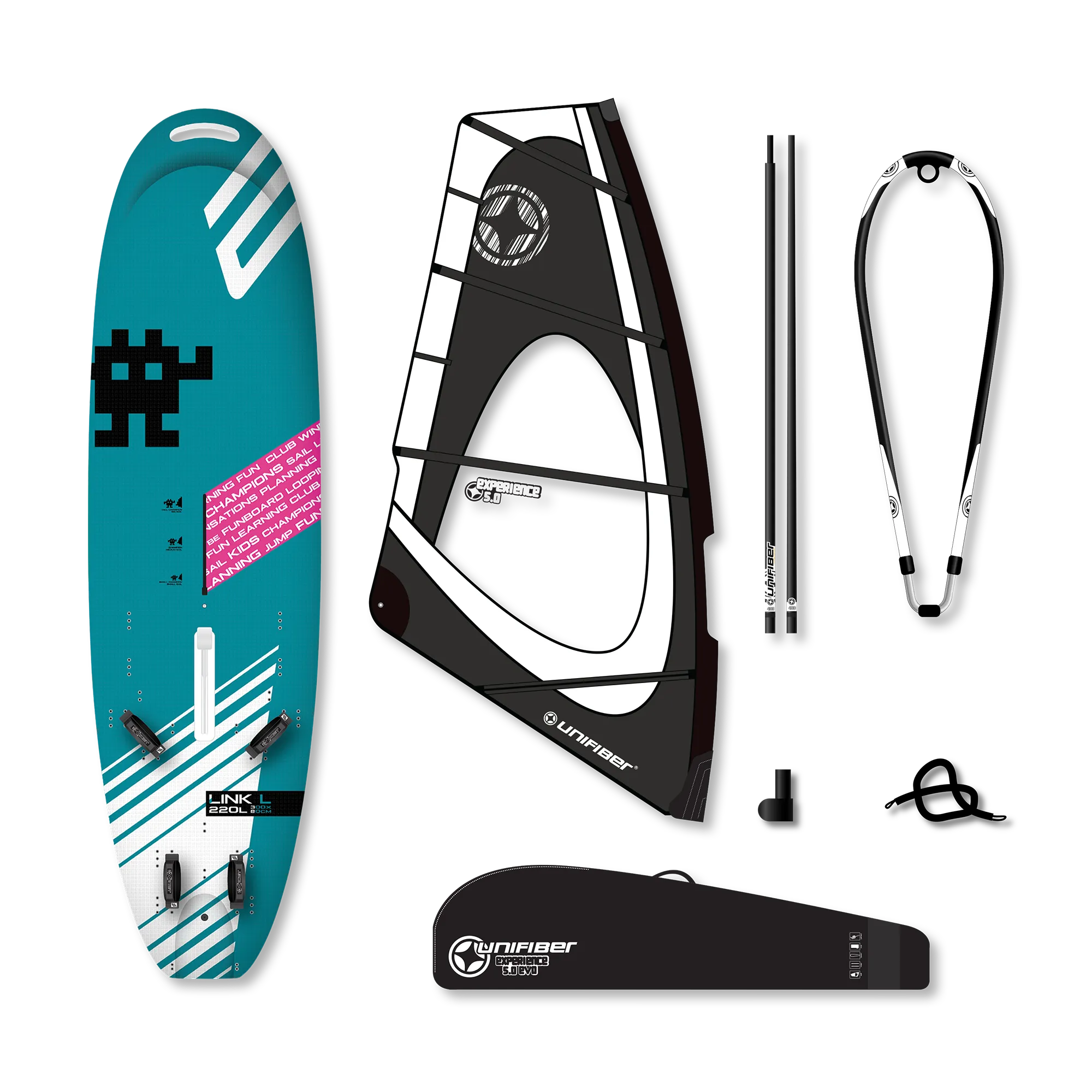 Exocet Link V4 AST L & Unifiber Experience EVO Dacron Rig 5.0 — 1