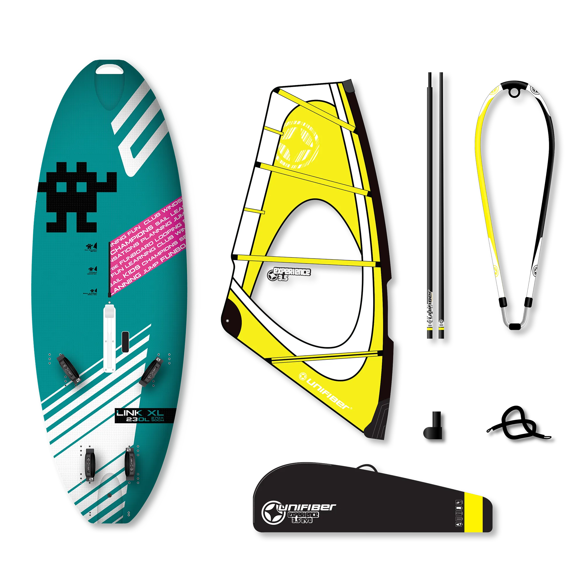 Exocet Link V4 AST XL & Unifiber Experience EVO Dacron Rig 3.5 — 1