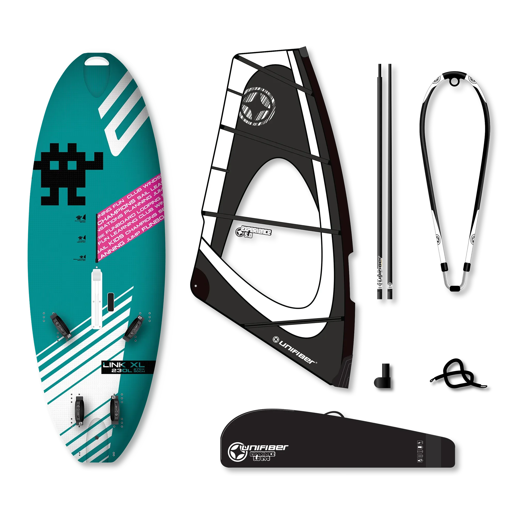 Exocet Link V4 AST XL & Unifiber Experience EVO Dacron Rig 5.0 — 1
