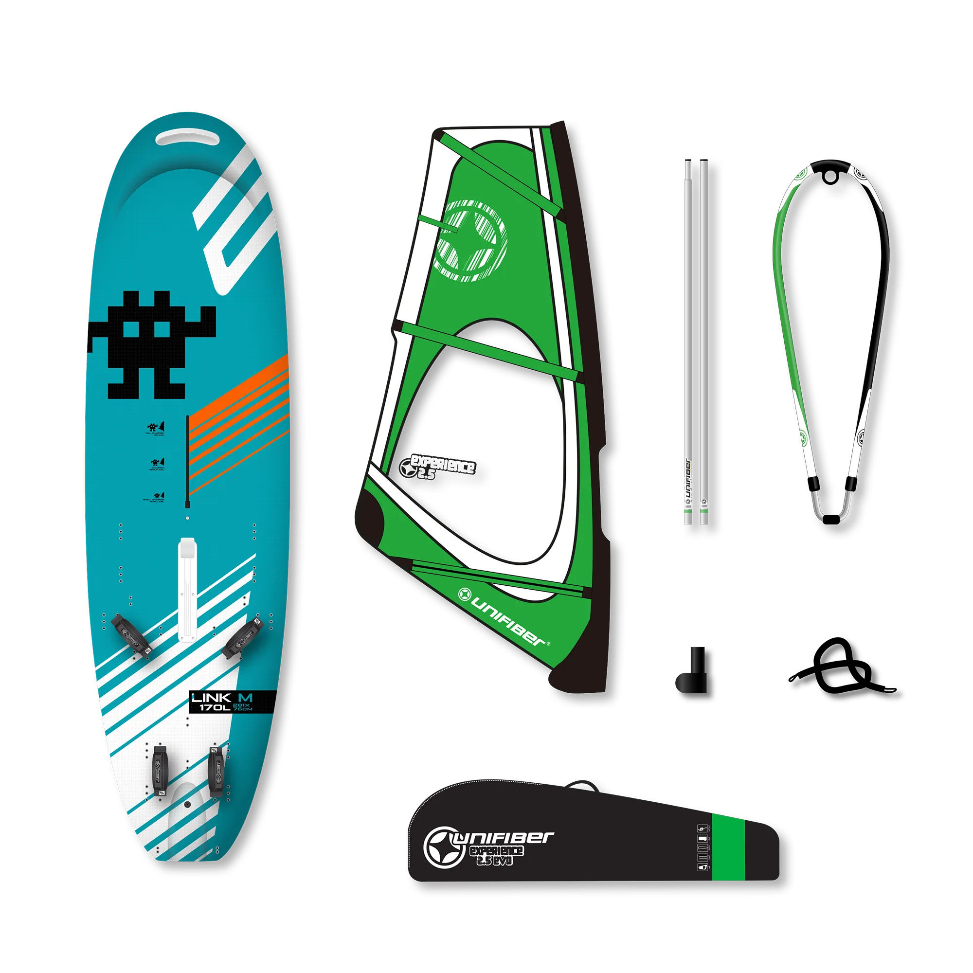 Exocet Link V4 USA Graphics AST M & Unifiber Experience EVO Dacron Rig 2.5 — 1