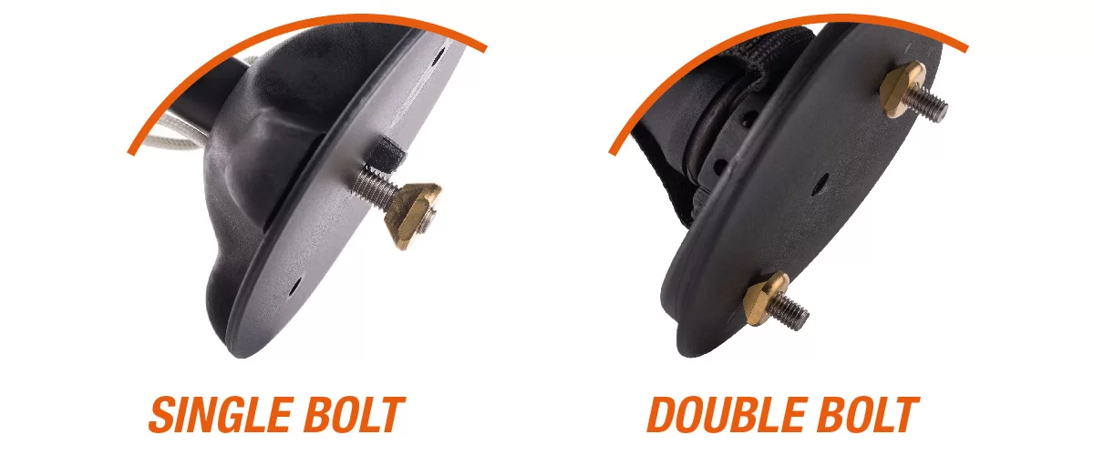 Windsurfing Baseplate Board Connection Method - Single vs Double bolt